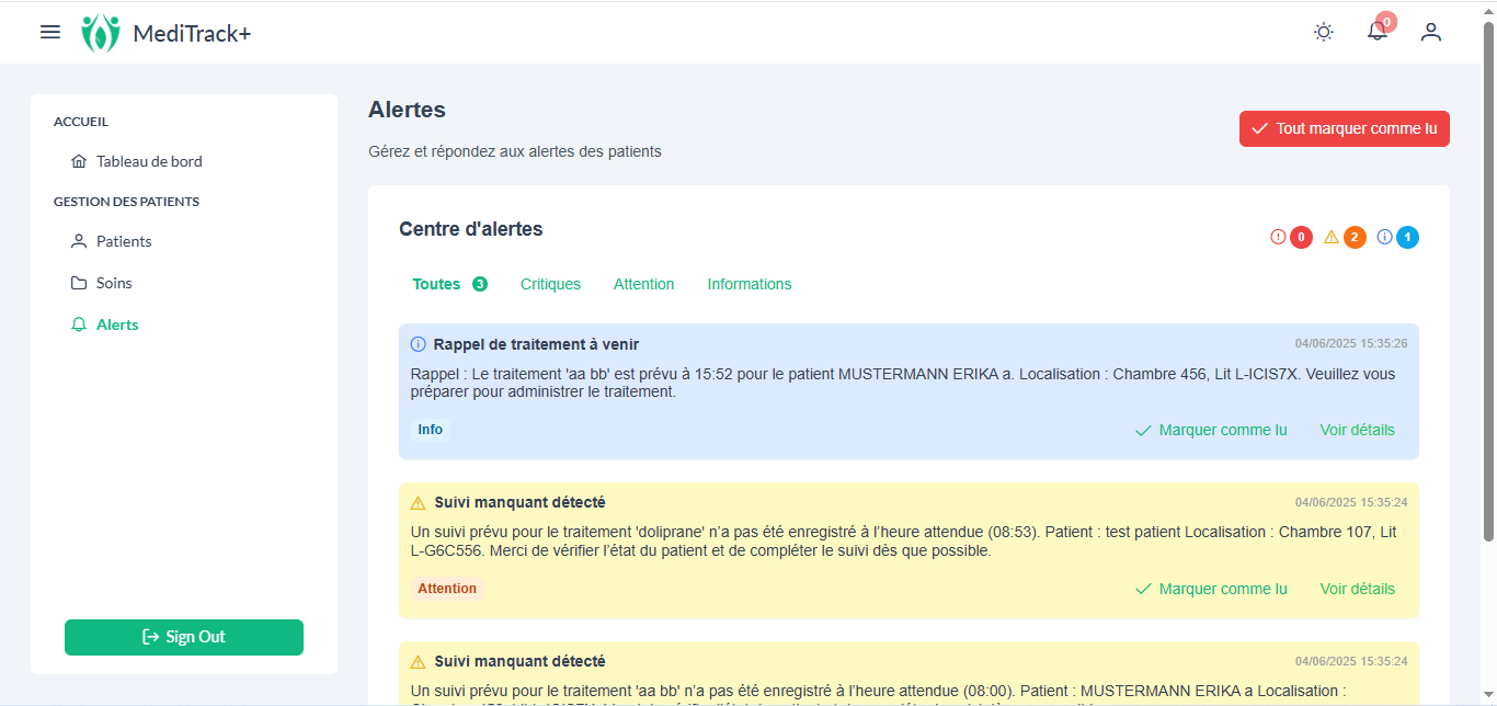 Alertes