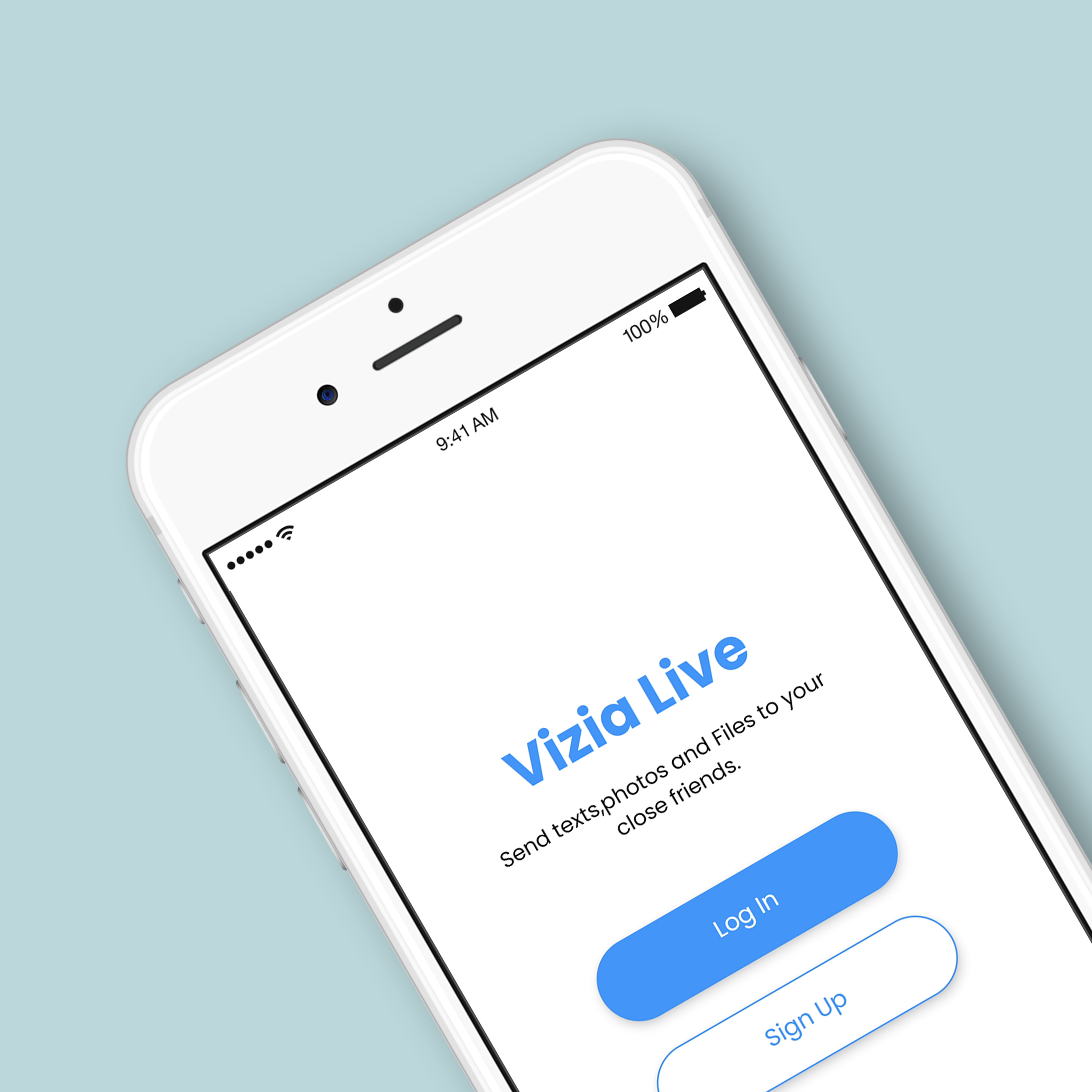 Écran d'accueil Vizia Live
