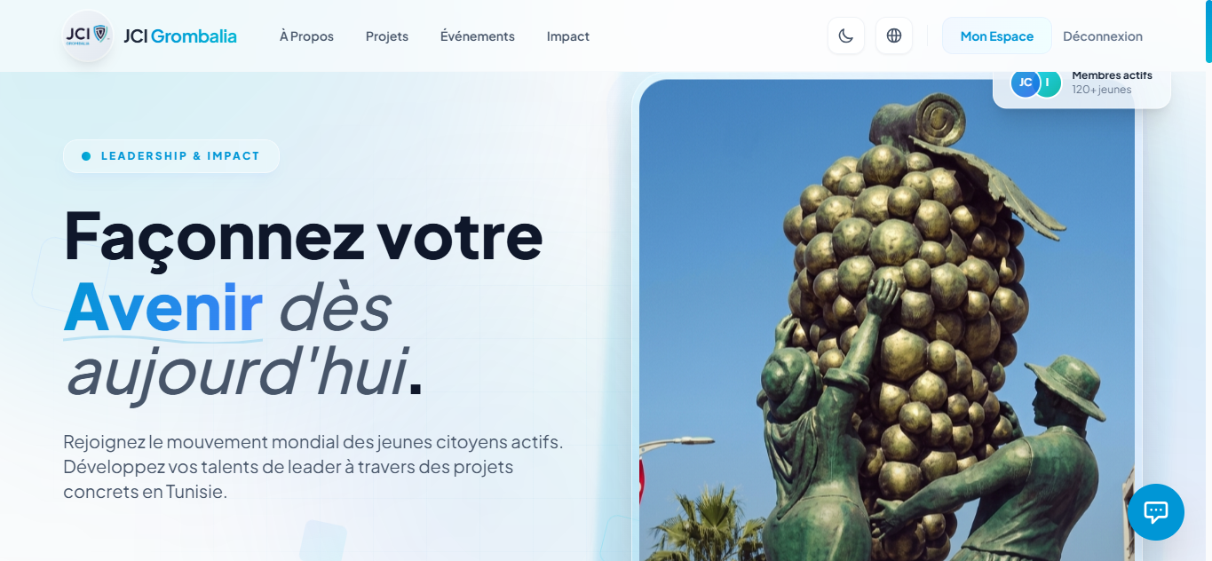 JCI Web — Accueil