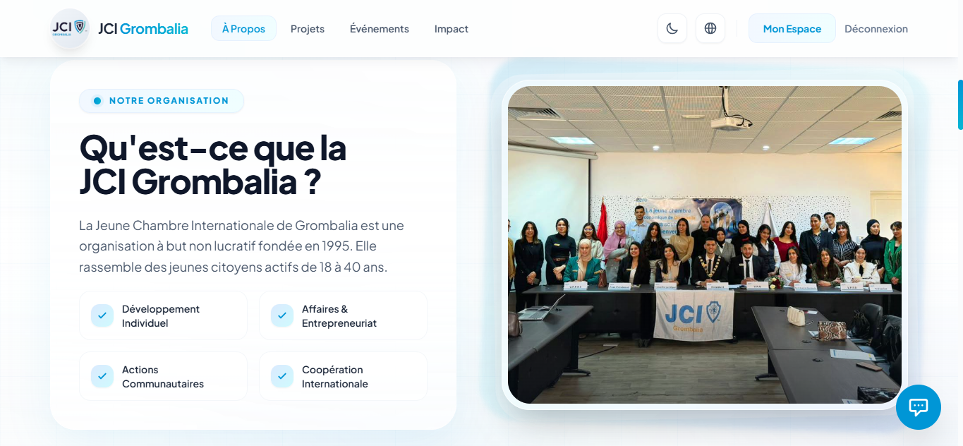 JCI Web — À propos