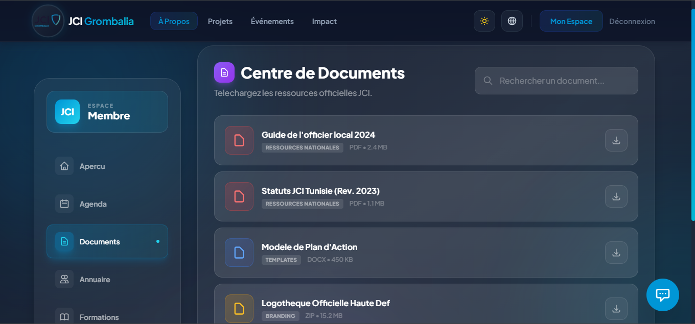 JCI Web — Documents